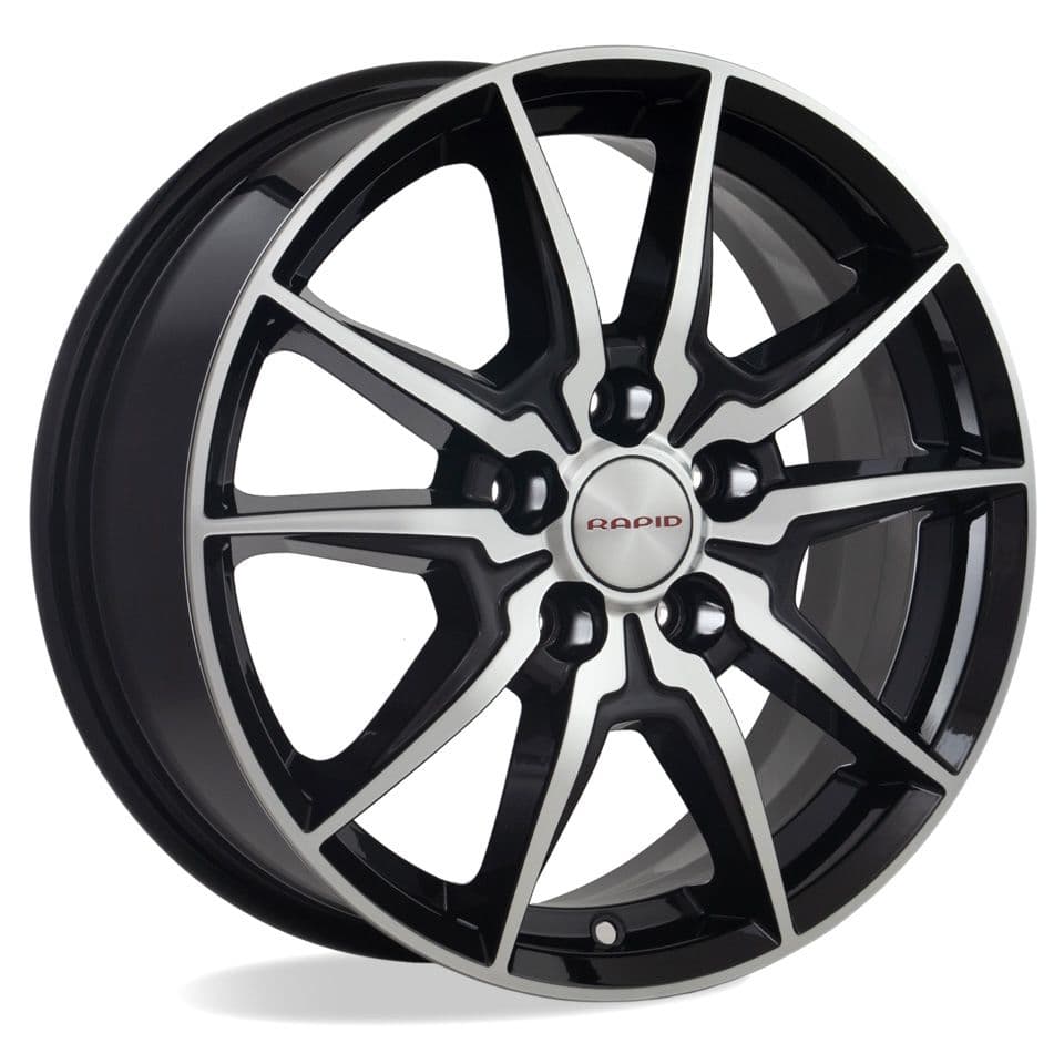 КиК АДАМАР (KC886) 6.5x16 5x112 ET50 DIA57.1 алмаз черный