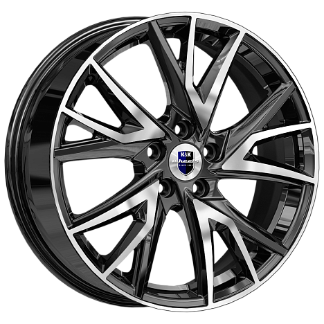 КиК Кайлас 6.5x18 5x114.3 ET38 DIA67.1 алмаз черный 