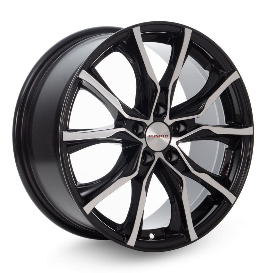 КиК Твист 7.5x17 5x105 ET38 DIA56.6 алмаз черный