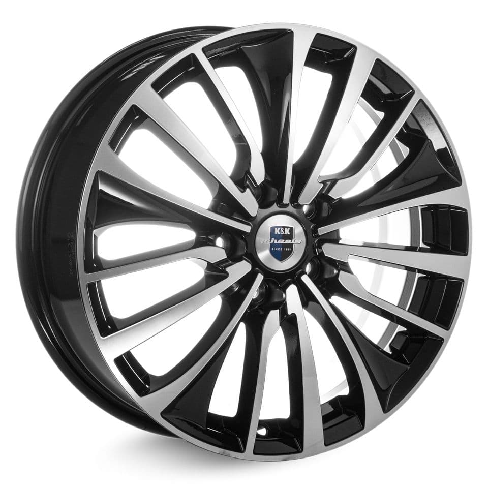 КиК Flanker 6.5x17 5x108 ET43 DIA67.1 алмаз черный 