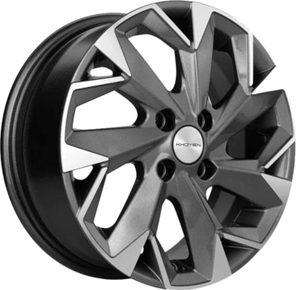 Khomen Wheels KHW1402 5.5x14 4x100 ET38 DIA67.1 Gray-FP 