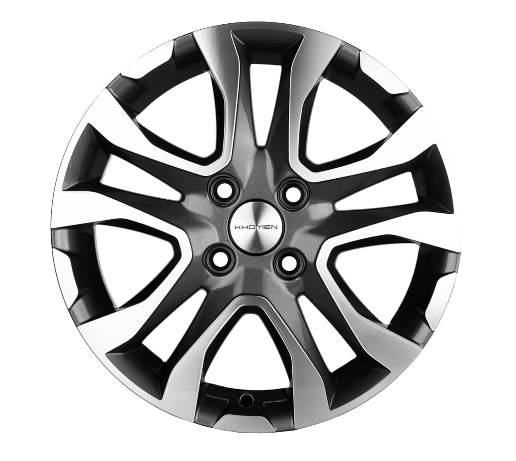 Khomen Wheels KHW1503 6x15 4x100 ET40 DIA60.1 Gray-FP