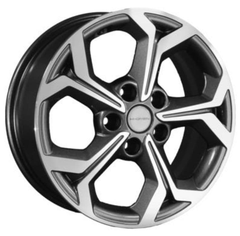 Khomen Wheels KHW1606 6.5x16 5x114.3 ET46 DIA67.1 Gray-FP 