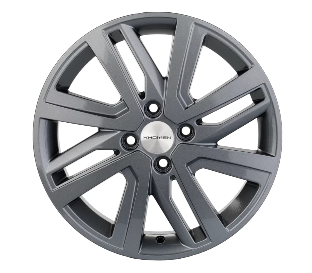 Khomen Wheels KHW1609 6x16 4x100 ET37 DIA60.1 G-Silver 