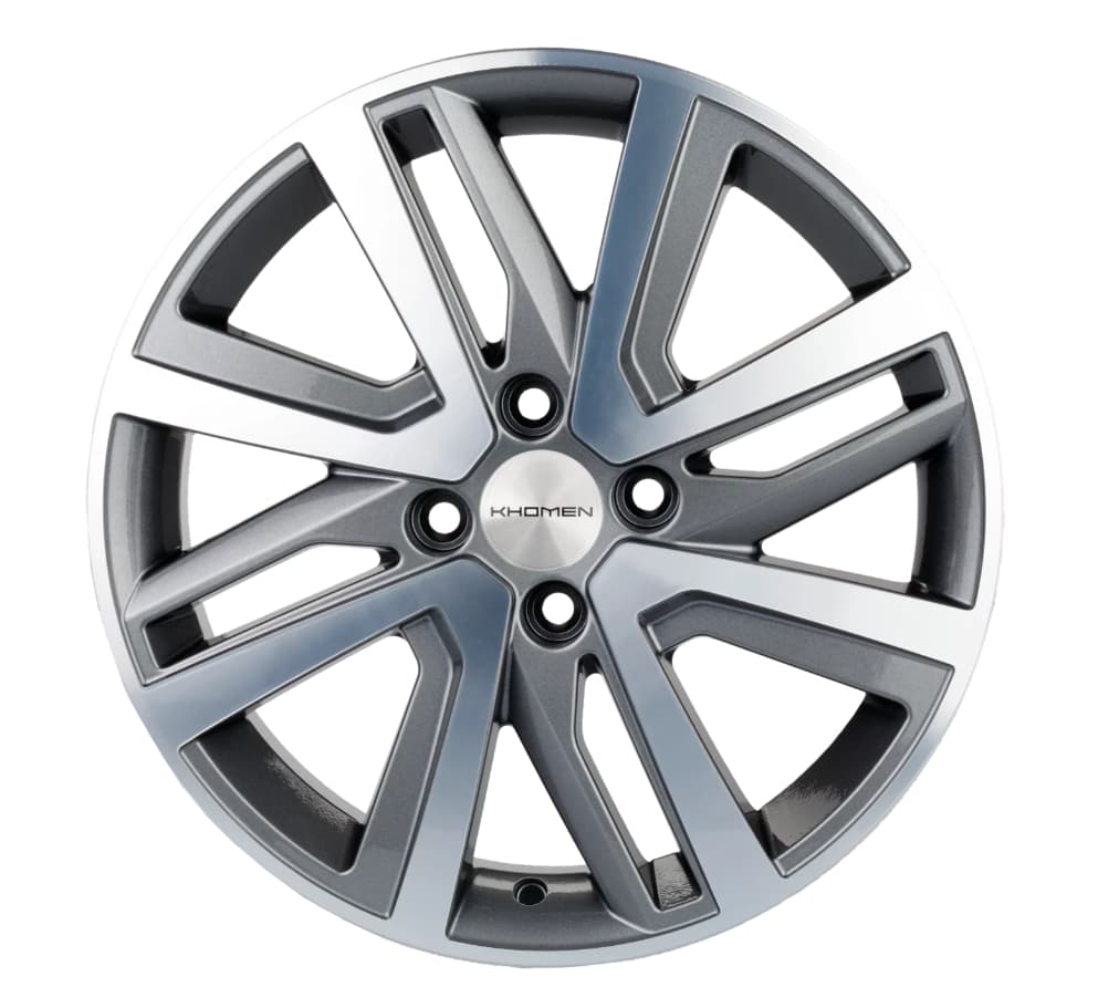 Khomen Wheels KHW1609 6x16 4x100 ET46 DIA54.1 Gray-FP 