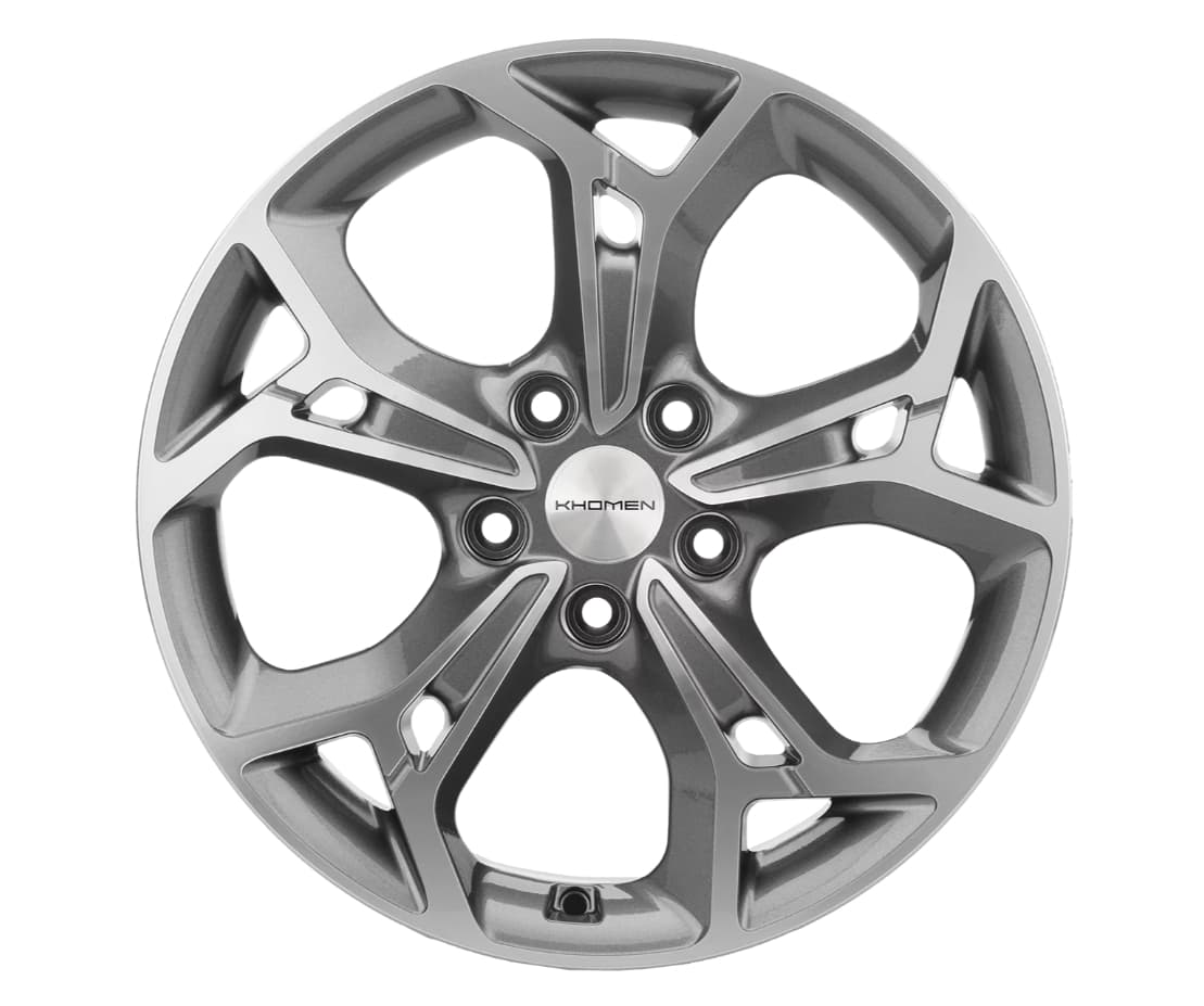 Khomen Wheels KHW1702 7x17 5x114.3 ET46 DIA67.1 Gray-FP 
