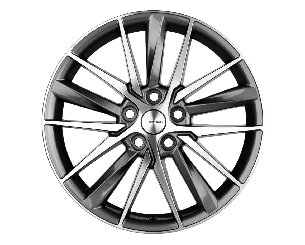 Khomen Wheels KHW1807 8x18 5x112 ET39 DIA66.6 Gray-FP 