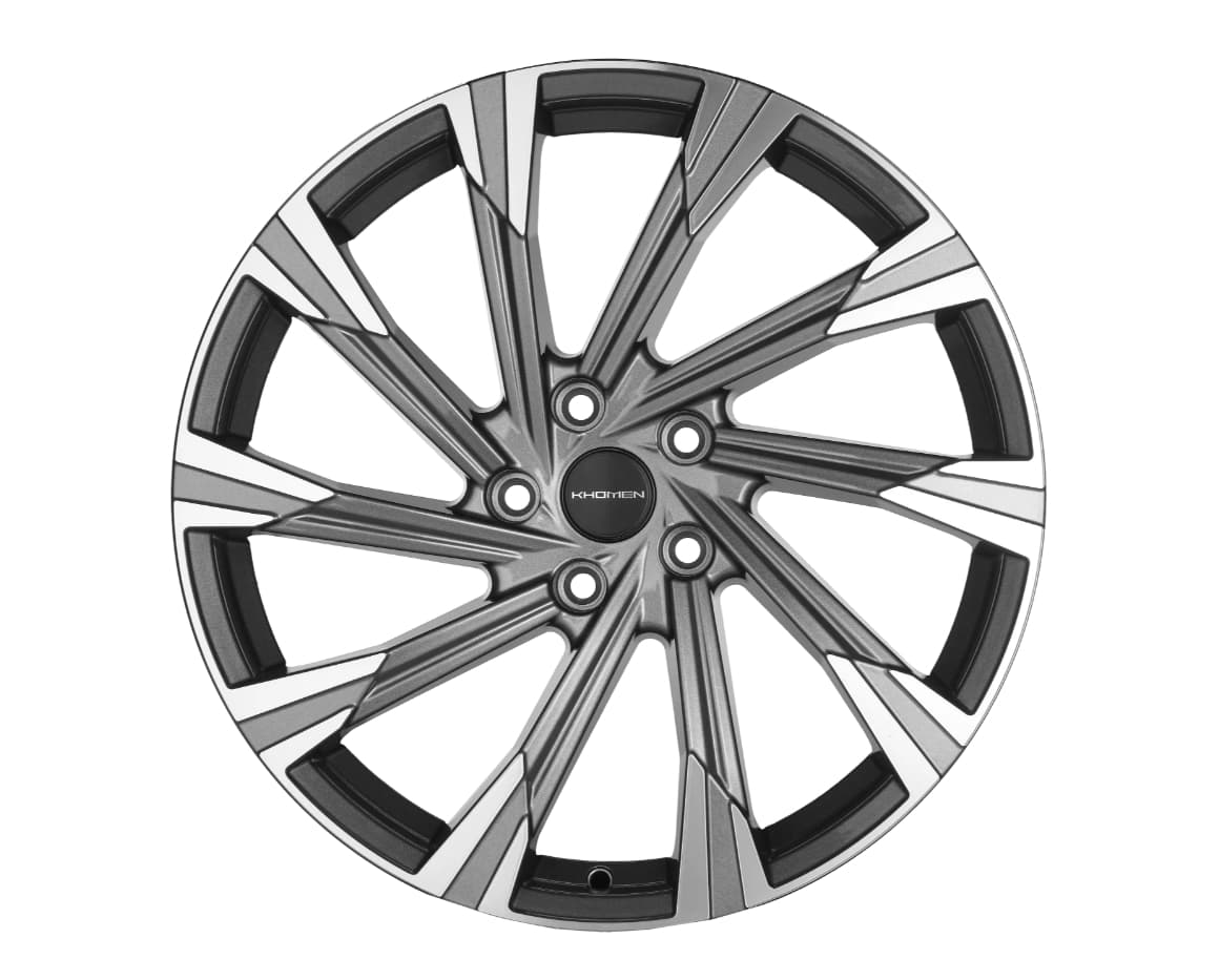 Khomen Wheels KHW1901 7.5x19 5x114.3 ET40 DIA64.1 Gray-FP 