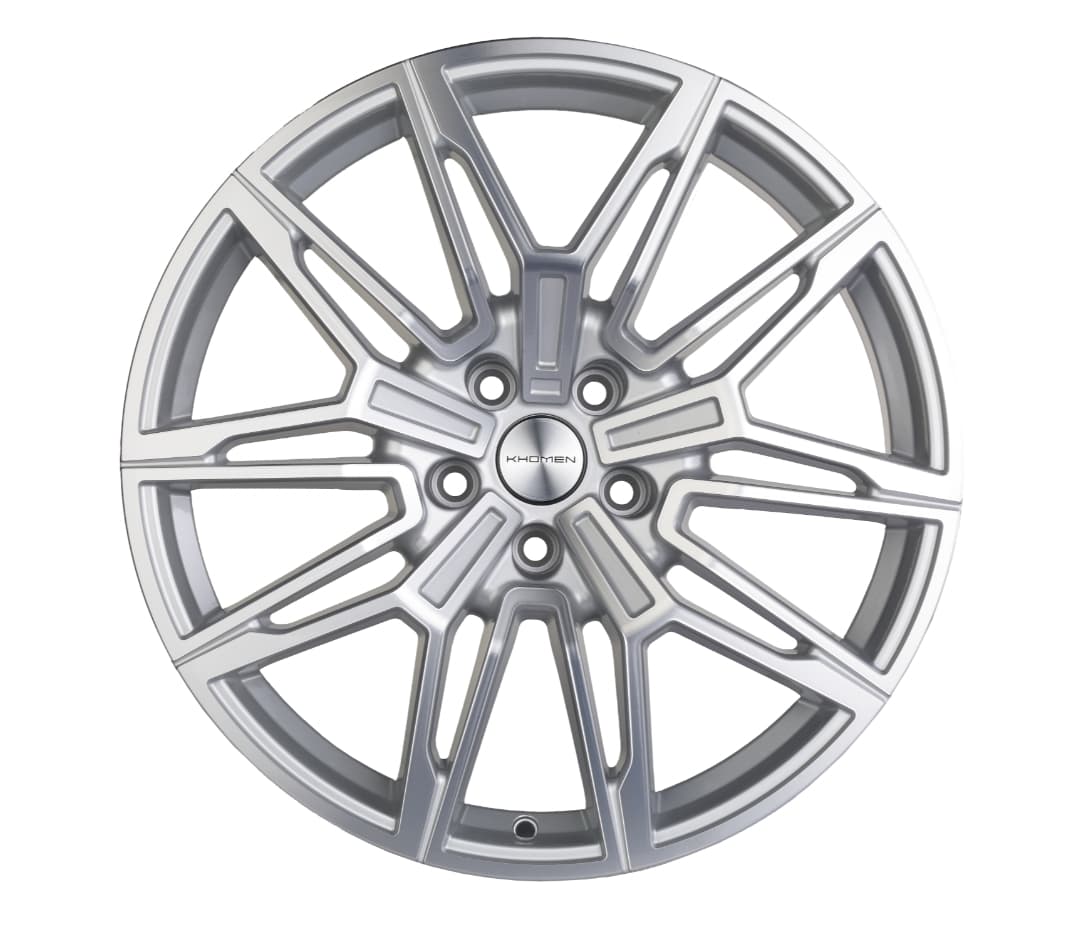 Khomen Wheels KHW1904 8.5x19 5x112 ET30 DIA66.6 Brilliant Silver-FP