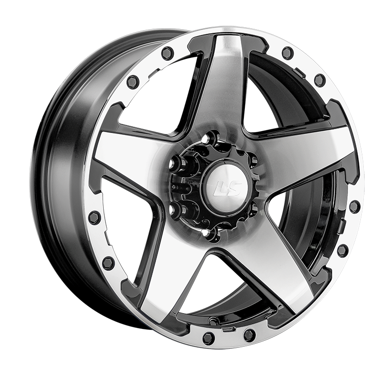 LS Wheels 1284 8x17 6x139.7 ET30 DIA100.1 BKF 