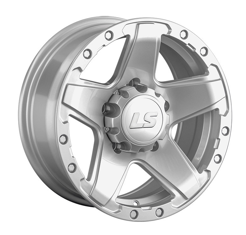 LS Wheels 1284 8x16 5x150 ET2 DIA110.1 Silver 
