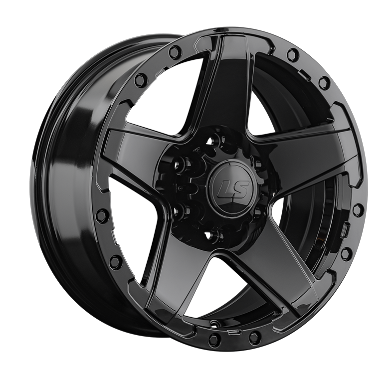 LS Wheels 1284 8x17 6x139.7 ET30 DIA100.1 black 