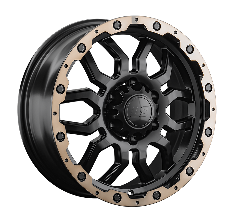 LS Wheels 1285 7.5x17 6x139.7 ET38 DIA67.1 BKS+BZSL 
