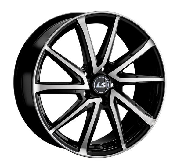 LS Wheels 1290 7x17 5x100 ET55 DIA56.1 BKF 