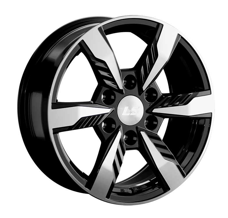 LS Wheels 1301 7.5x17 6x139.7 ET30 DIA106.1 BKF 