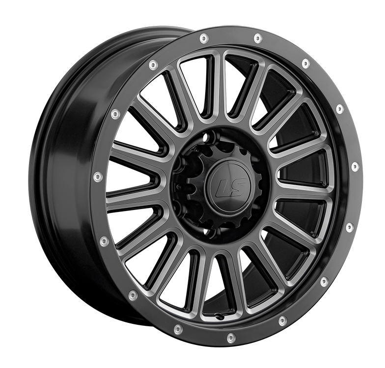 LS Wheels 1347 8.5x17 6x139.7 ET25 DIA106.1 BKS+SSF 