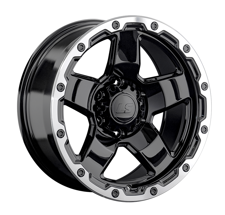 LS Wheels 1371 9.5x18 6x139.7 ET5 DIA106.1 BKL 