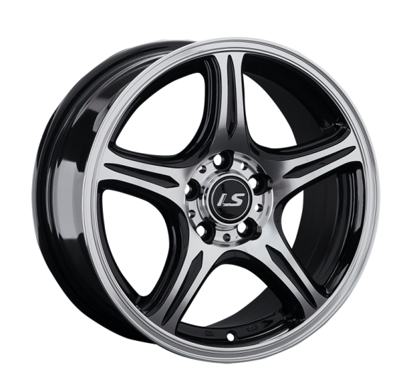 LS Wheels 319 6.5x15 5x100 ET38 DIA57.1 BKF 