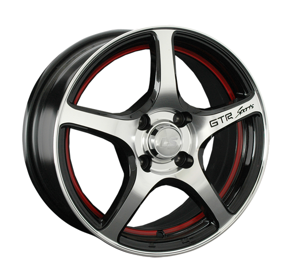 LS Wheels 537 6.5x16 5x114.3 ET45 DIA73.1 BKFRL 
