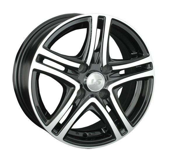 LS Wheels 570 6.5x15 4x114.3 ET40 DIA73.1 BKF 