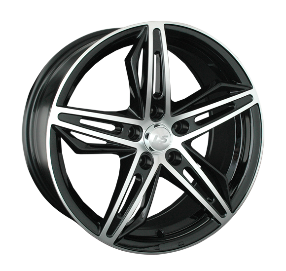 LS Wheels 756 7.5x17 5x114.3 ET45 DIA73.1 BKF 