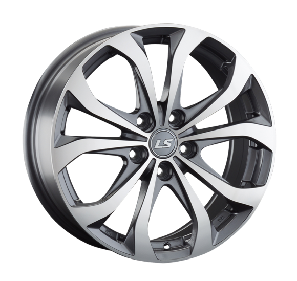 LS Wheels 843 7x17 5x114.3 ET45 DIA67.1 GMF 