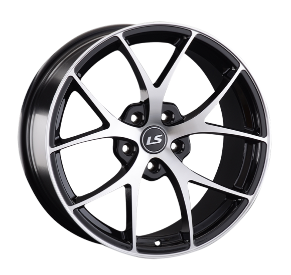 LS Wheels 845 8.5x18 5x114.3 ET35 DIA67.1 BKF 
