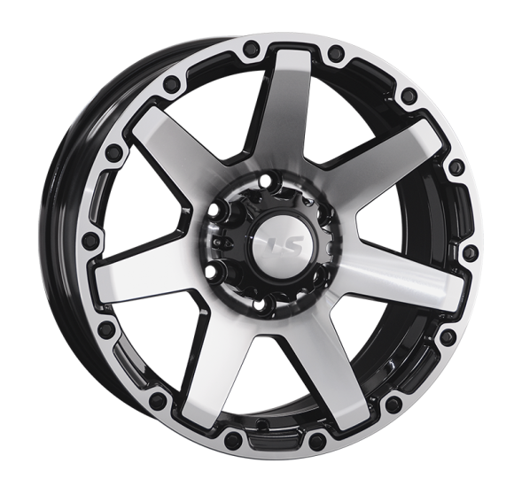 LS Wheels 874 8x17 6x139.7 ET20 DIA106.1 BKF 