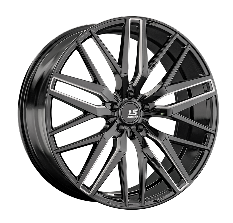 LS Wheels RC77 9.5x22 5x114.3 ET45 DIA67.1 BKFP 
