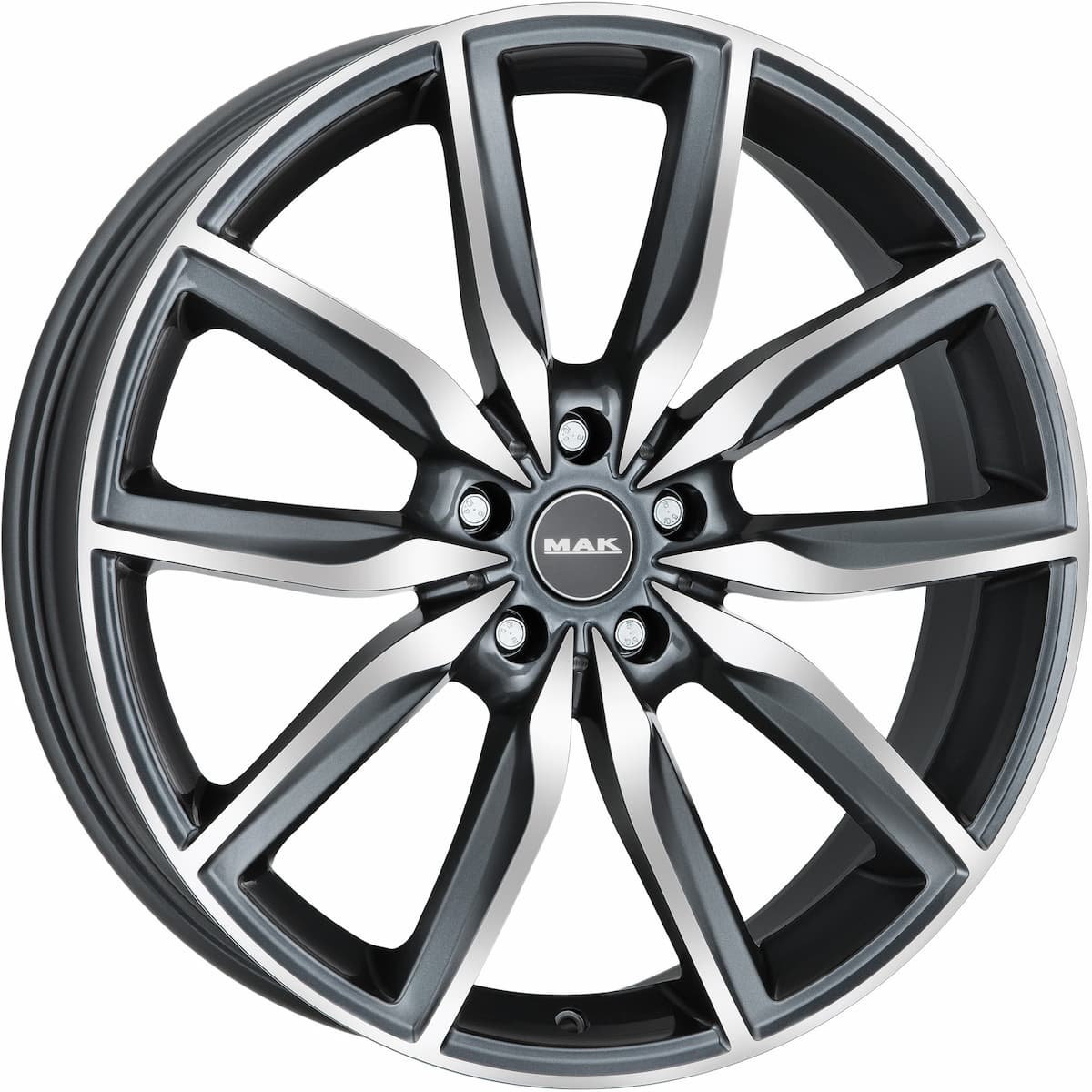 Mak Allianz 9.5x19 5x112 ET39 DIA66.6 Gunmetal Mirror Face 