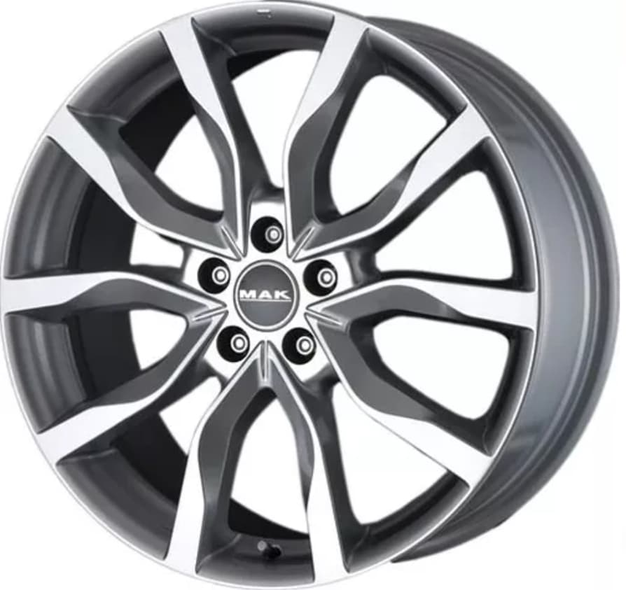 Mak Highlands 8x19 5x120 ET38 DIA72.6 Gunmetal Mirror Face 