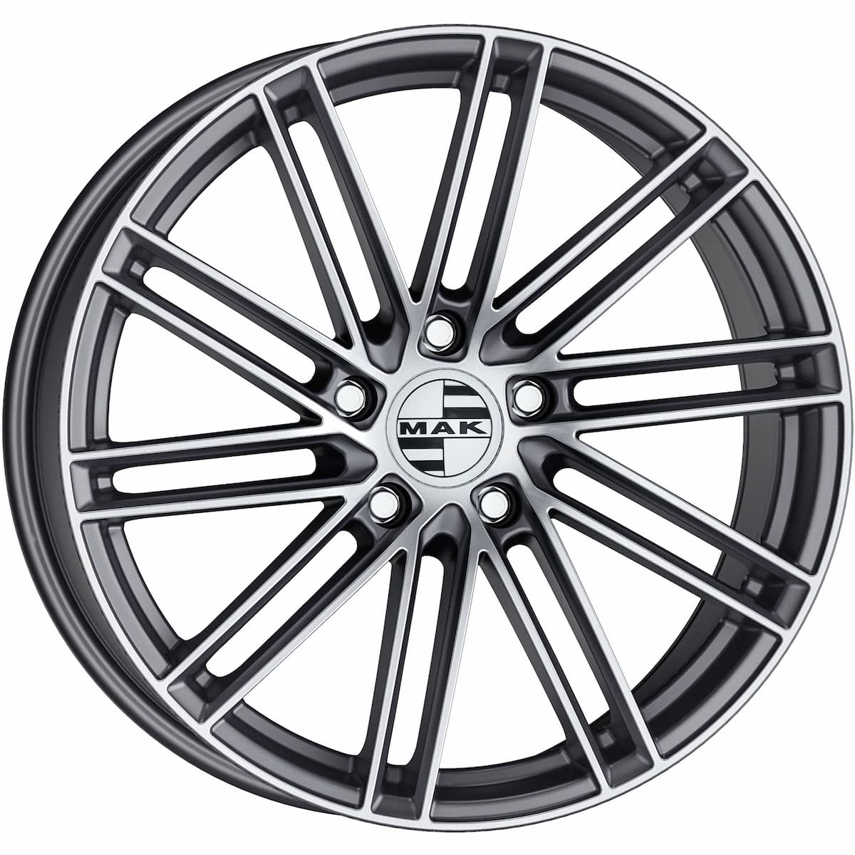 Mak Leipzig 9.5x21 5x130 ET60 DIA71.6 Gunmetal Mirror Face 