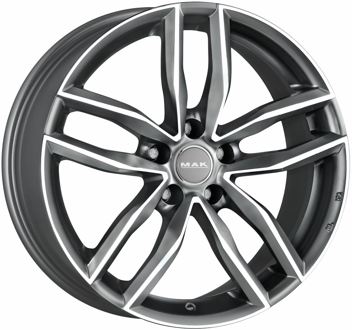 Mak Sarthe 8x19 5x112 ET30 DIA66.45 Gunmetal Mirror Face 