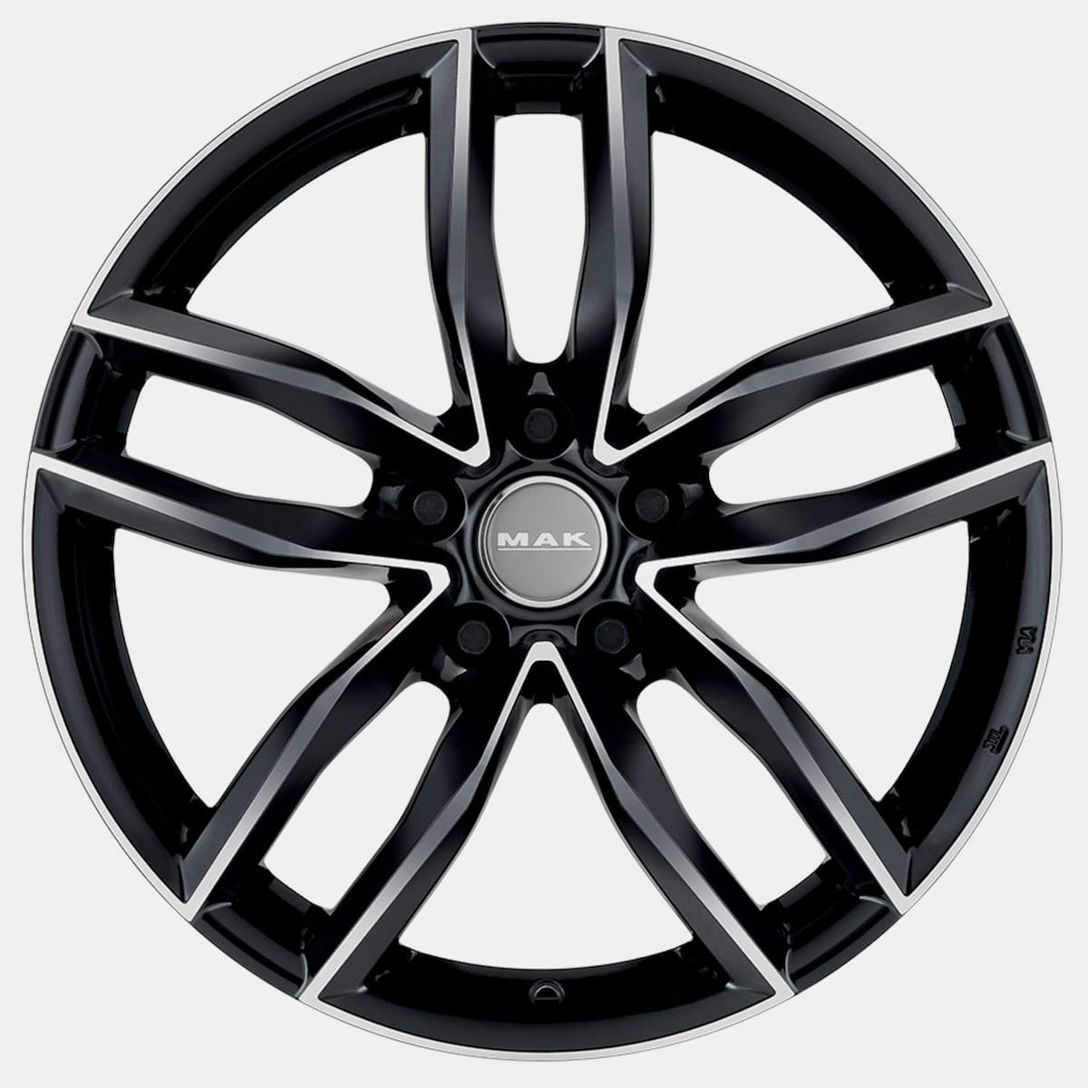 Mak Sarthe 8x18 5x112 ET28 DIA66.45 black mirror