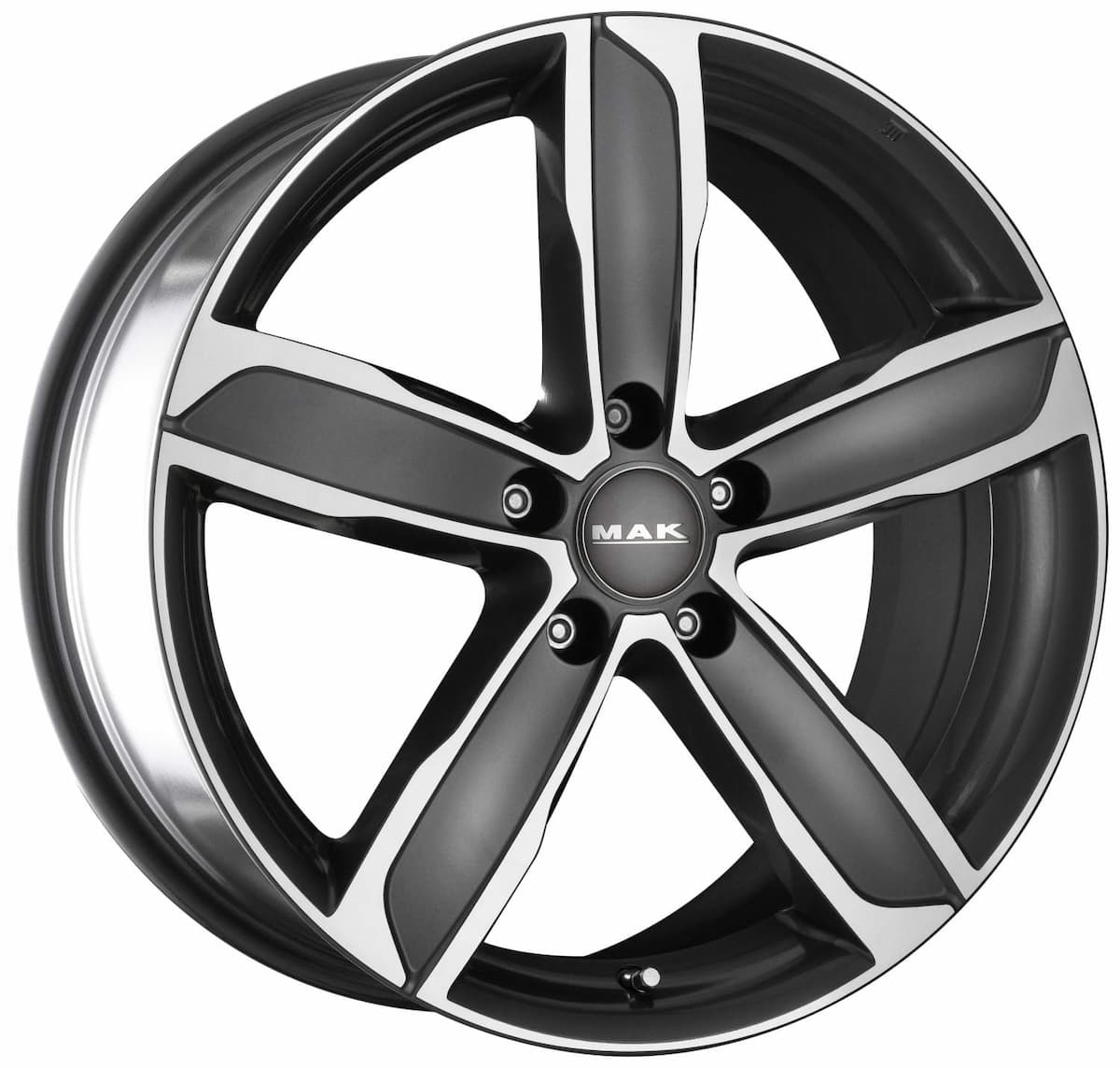 Mak Stadt 8x18 5x112 ET50 DIA57.1 Gunmetal Mirror Face 