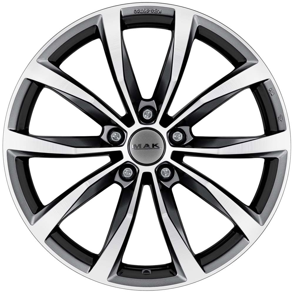 Mak Wolf 7x17 5x98 ET41 DIA58.1 Gunmetal Mirror Face 