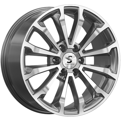 Premium Series КР006 8.5x20 6x139.7 ET30 DIA77.9 Diamond Gloss Graphite 