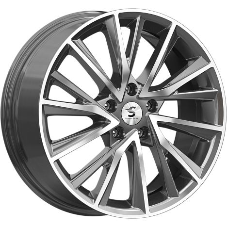 Premium Series КР010 7.5x18 5x114.3 ET45 DIA60.1 Diamond Gloss Graphite 