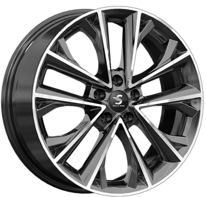 Premium Series КР012 7x18 5x108 ET36 DIA65.1 Diamond Black Gris 