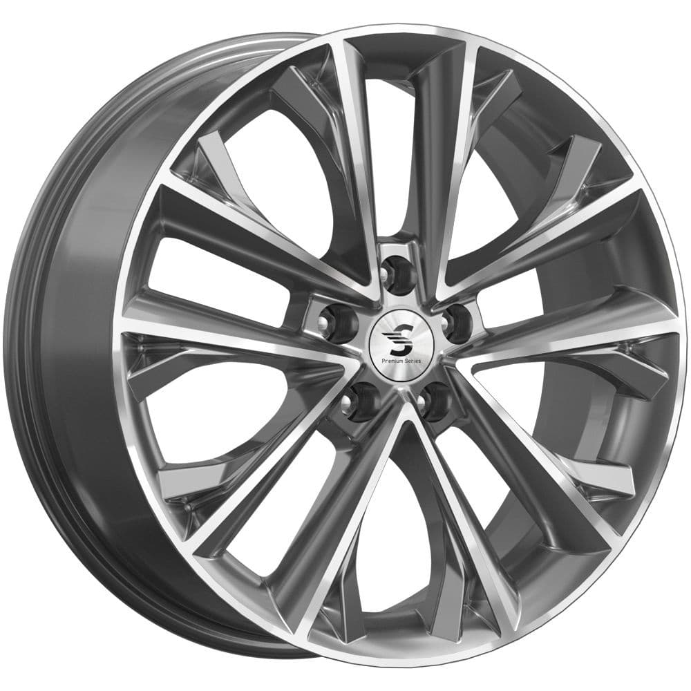 Premium Series КР012 7x18 5x114.3 ET40 DIA64.1 Diamond Gloss Graphite 
