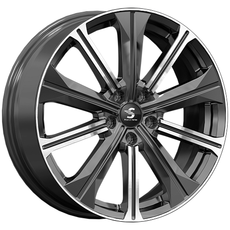 Premium Series КР013 7x19 5x108 ET36 DIA65.1 Diamond Black Gris 