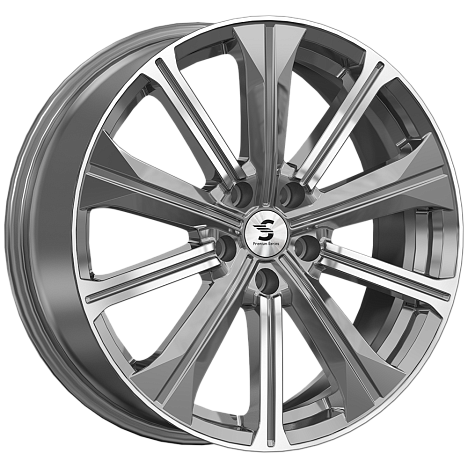 Premium Series КР013 7x19 5x114.3 ET40 DIA64.1 Diamond Gloss Graphite 