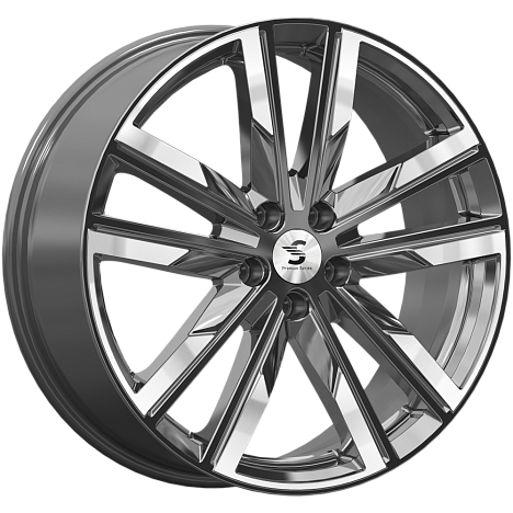 Premium Series КР014 8x20 5x112 ET41 DIA57.1 Diamond Gloss Graphite 