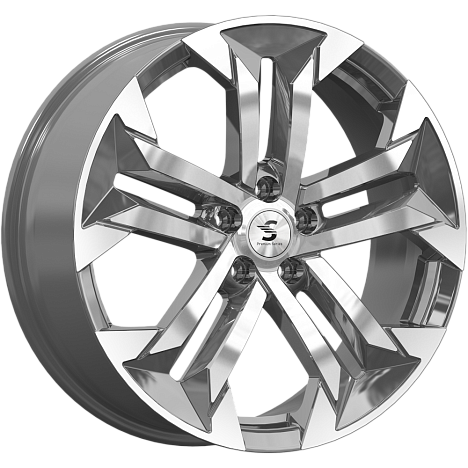 Premium Series КР015 7.5x19 5x114.3 ET40 DIA66.6 Diamond Gloss Graphite 