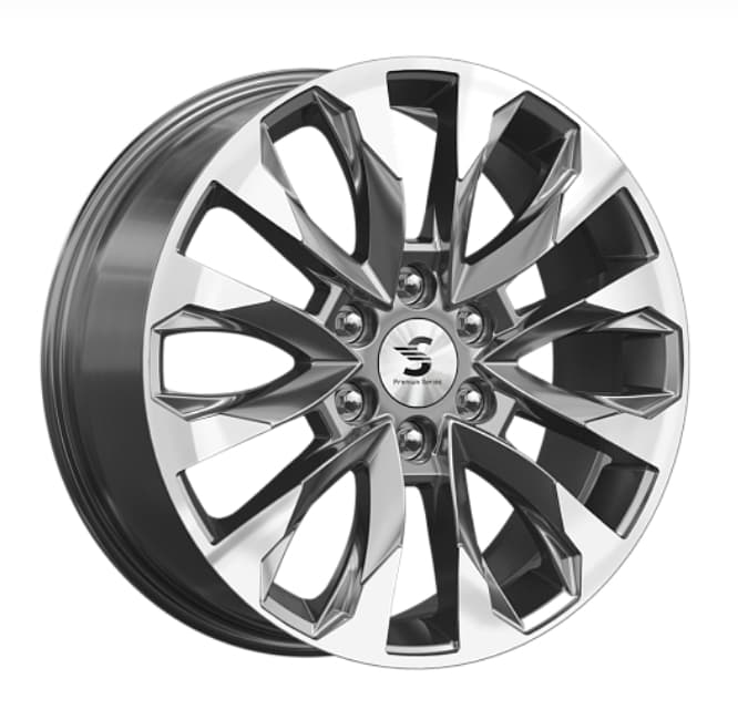Premium Series KP007 8x20 6x139.7 ET38 DIA67.1 Diamond Gloss Graphite 