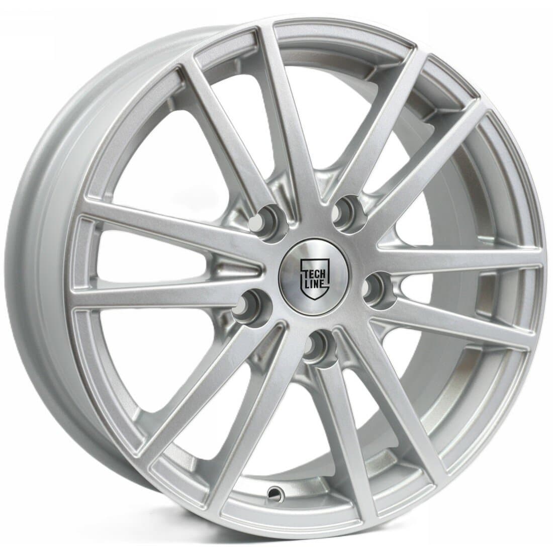Tech Line 535 6x15 4x114.3 ET45 DIA56.6 Silver 